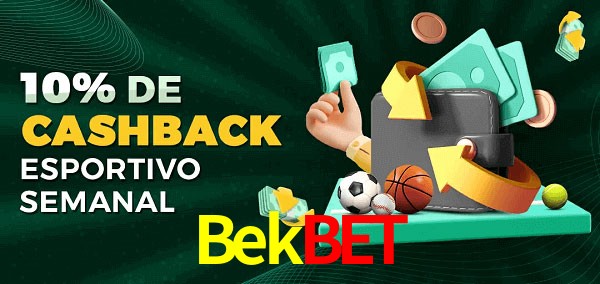 10% de bônus de cashback na Bekbet